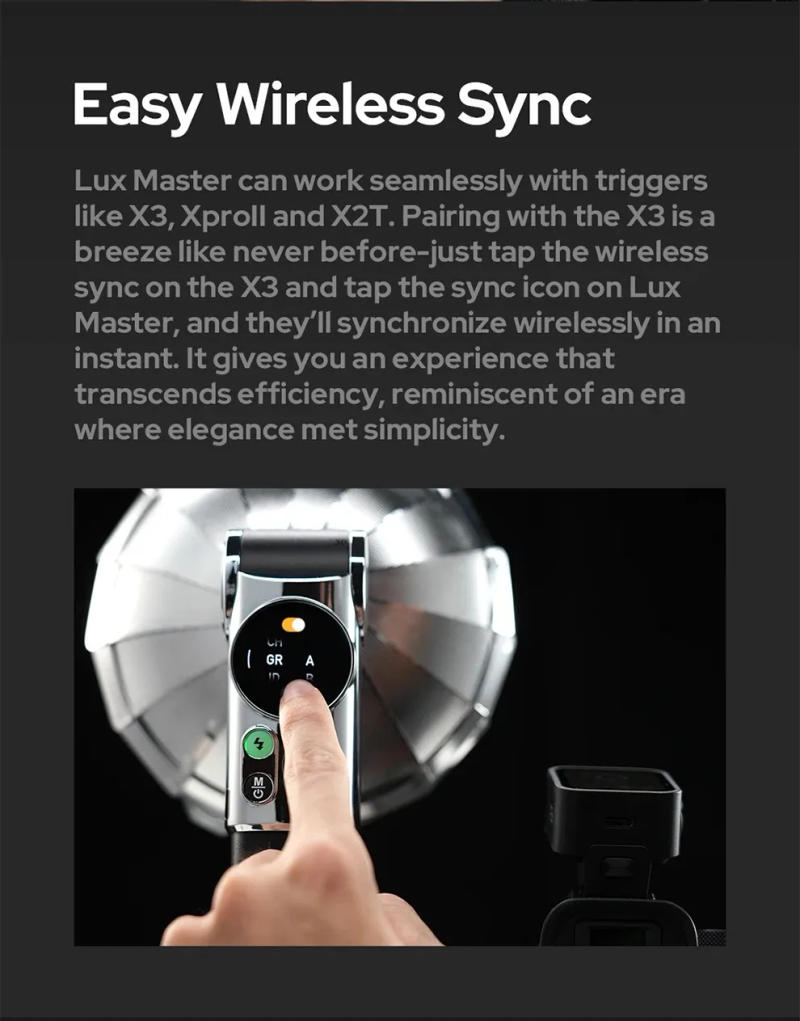 Description Picture 6 of itemGodox Lux Master Retro Camera Flash Built-in Lithium Battery up to 460 Full-Power Flashes for Canon Nikon Sony Olympus Fujifilm