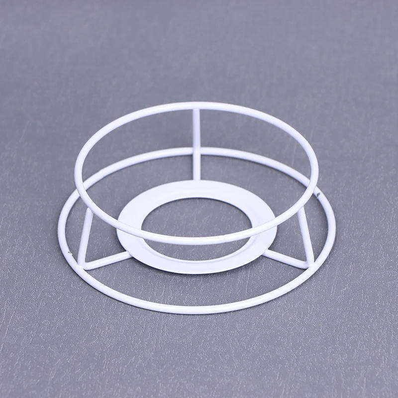 Description Picture 6 of itemLamp Lampshade Shade Wire Frame DIY Guard Ring Light Cage Holder Bulbpendant Drum Table Metal Vintage Cover Round Ceiling Iron