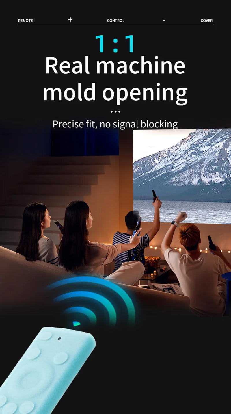 Description Picture 4 of item1pcs For New Samsung Smart TV Solar Remote Control Protective Cover Anti-fall Thicken Silicone Non-slip BN59-01357 Protect Case