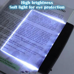 Led Flat Night Vision Reading Light Tablet Book Light Eye Protection Student Night Reading Lamp Flat Plate Car Travel Panel LED