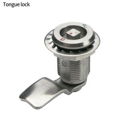 MS816-4D four corner lock stainless steel 304 telescopic lock 7 * 7 square lock cylinder head for high-speed trains and subways