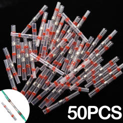 Heat Shrinkable Wire Connectors 10/20/30PCS SST Waterproof Sleeve AWG22-18 Butt Electrical Splice Tinned Solder Seal Terminal