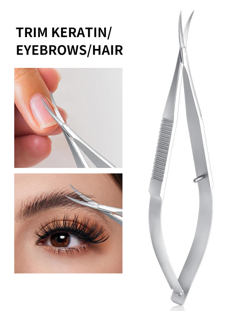 Description Picture 3 of itemRussian Dovetail Scissors Beauty Nail Nail Removal Dead Skin Nail Barbs Curved StainlessSteel Spring Dead Skin Scissors