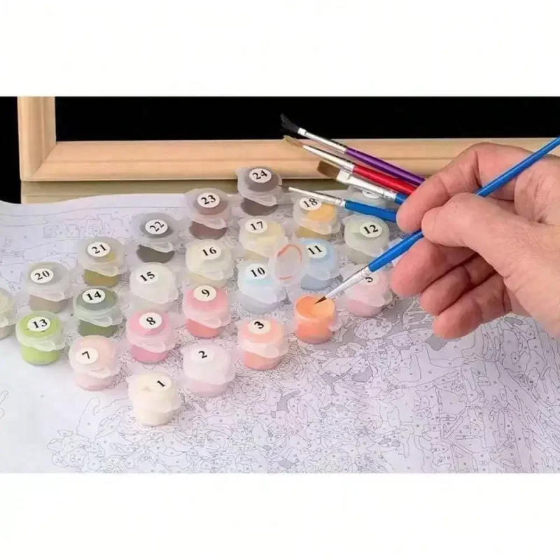 Description Picture 5 of item1pc Paint by Numbers Kit for Adults Beginner on Canvas, Painting Kits for Adults, DIY Hobbies for Women, Frameelss