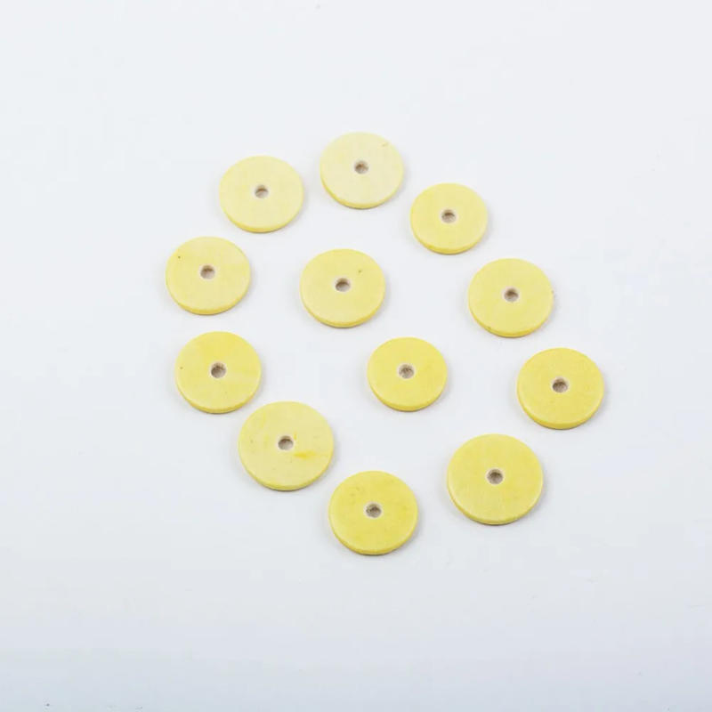 Description Picture 3 of item16 Pack Flute Leather Pads 13X9X1cm Yellow For Flute Music Woodwind Pads Repair Accessory Leather Part Musical Instruments