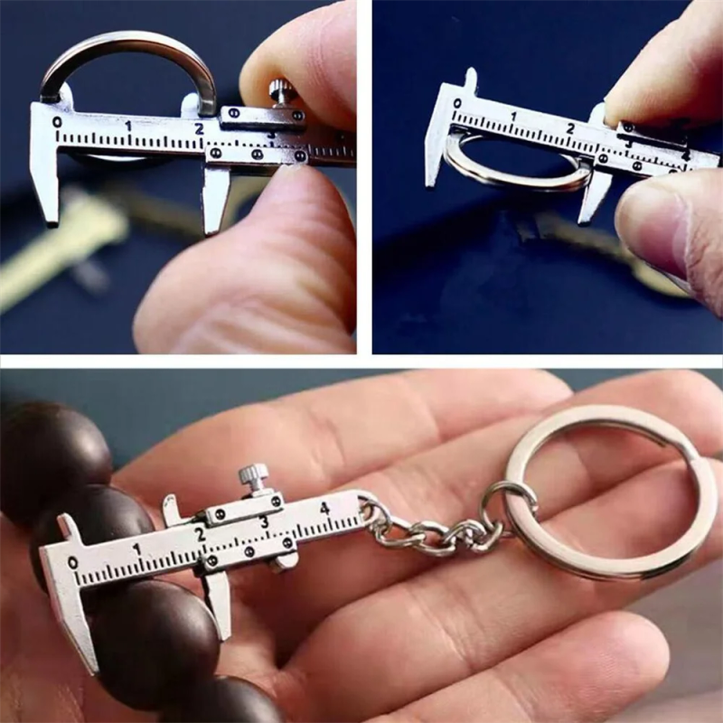 Description Picture 5 of itemPortable Mini Caliper Tools Zinc Alloy Vernier Caliper 0-40mm Keychain Measuring Compact for Household Tool