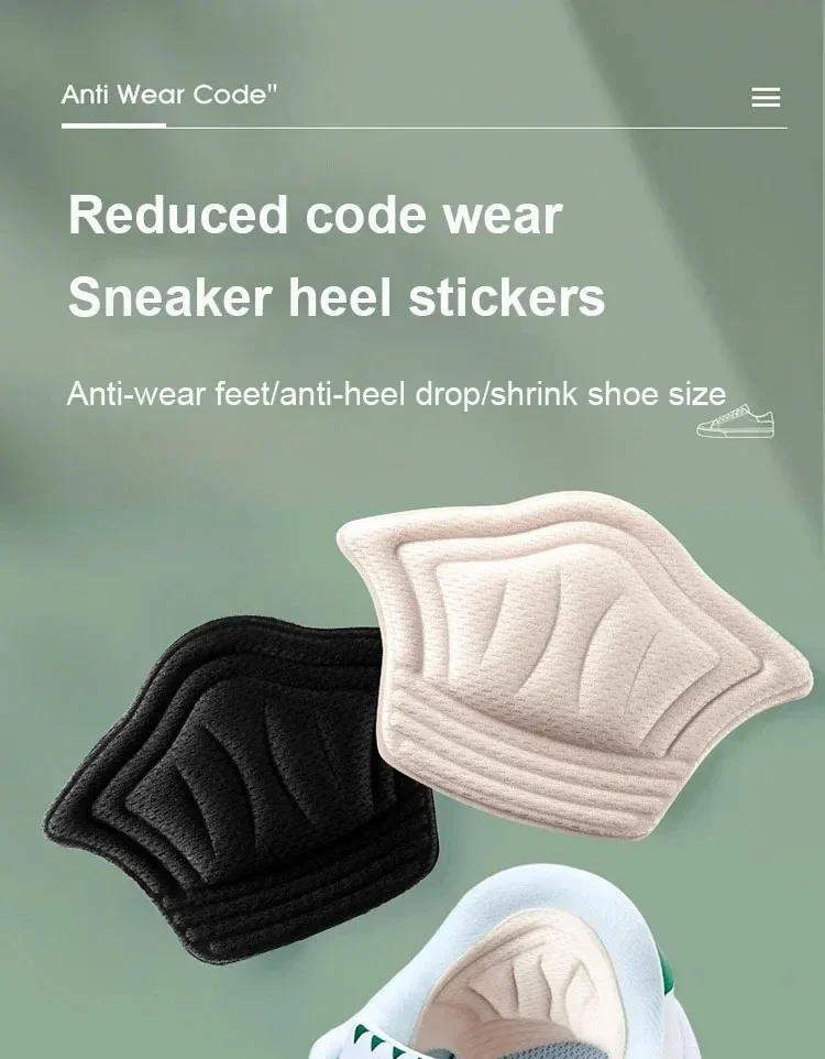 Description Picture 2 of itemHeel Sticker for Shoes Insoles Patch Heel Pads for Sport Shoes Pain Relief Antiwear Feet Pad Back Sticker Cushion Inserts Insole