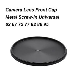 Metal Camera Lens Front Cap Cover Lid Screw-in Universal 62 67 72 77 82 86 95 mm Aluminum Alloy Filter Protection Cap