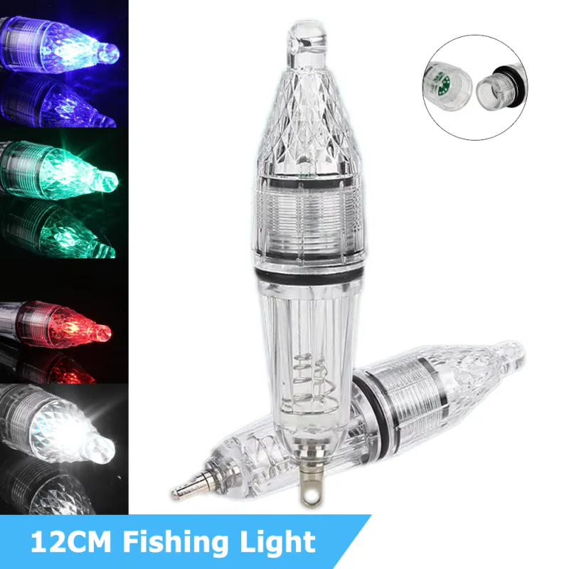 Description Picture 2 of item1Pcs Waterproof 12cm Fishing Lure Light Deep Drop Underwater Fish Attracting Lure Colorful Flash LED Bait Lamp Fishing Tools