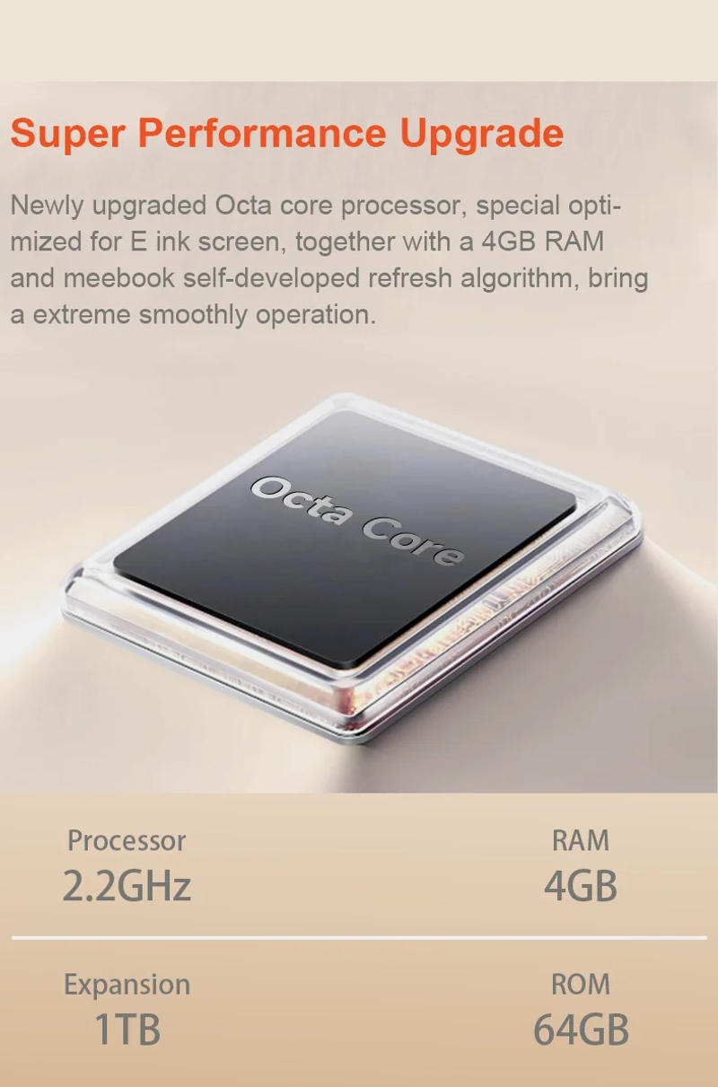 Description Picture 4 of itemMeebook M8 7.8"  Android 14 Ebook reader электронная книга  with google play store and fast refresh 4G RAM 64GB ROM