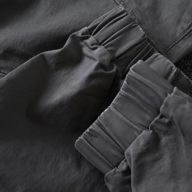 Description Picture 4 of itemStylish Trousers Casual Slim Cropped Pants All Match Spring Joggers Pants for Party