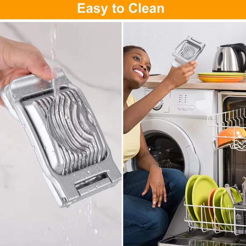 Description Picture 5 of itemMulti-Function Egg Slicer Heavy Duty Boiled Eggs Cutter Stainless Steel Manual Cutting Ham Mushroom Soft Fruit Kitchen Gadgets