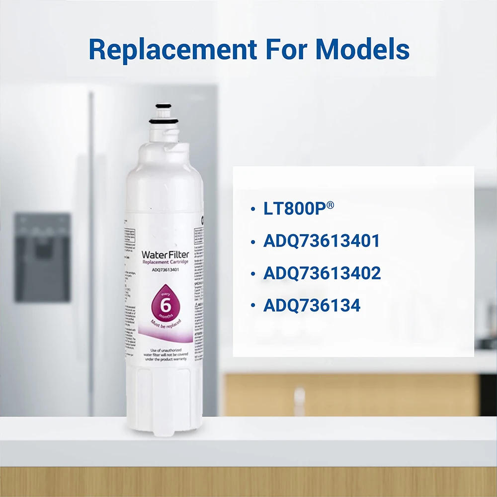 Description Picture 2 of itemUniversal LG LT800P Fridge Water Filter ADQ73613408 ADQ75795104 Fit Kenmore 469490 Quick Installation for France Poland