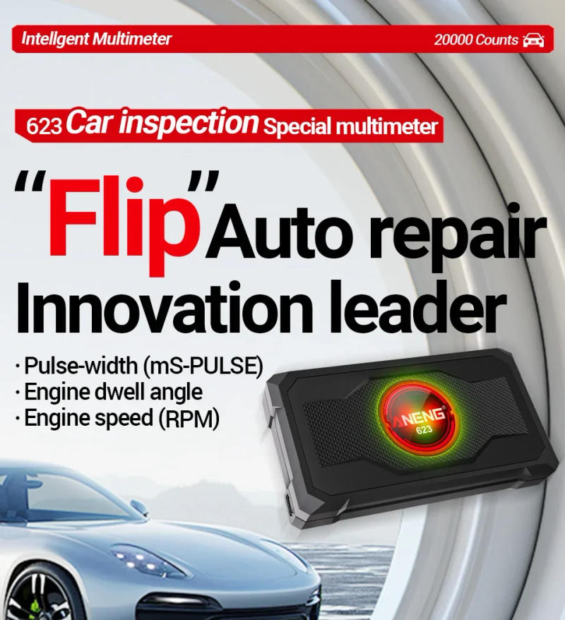 Description Picture 2 of itemANENG 623 Car Multimeter RPE Engine speed test Digital Auto AC/DC Voltage/Current Meters Induction Diode Capacitance Tester