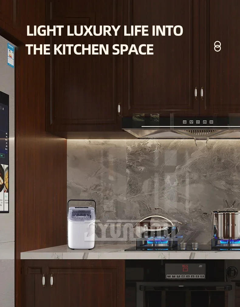 Description Picture 4 of itemCommercial Countertop Ice Maker Machine,Auto-Cleaning Portable Ice Maker,Kitchen Appliance