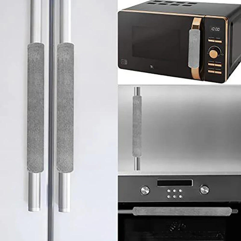 Description Picture 4 of item1pc 16"*4" Refrigerator Door Handle Cover Electrical Kitchen Appliances Gloves Fridge Microwave Dishwasher Door Cloth Protector