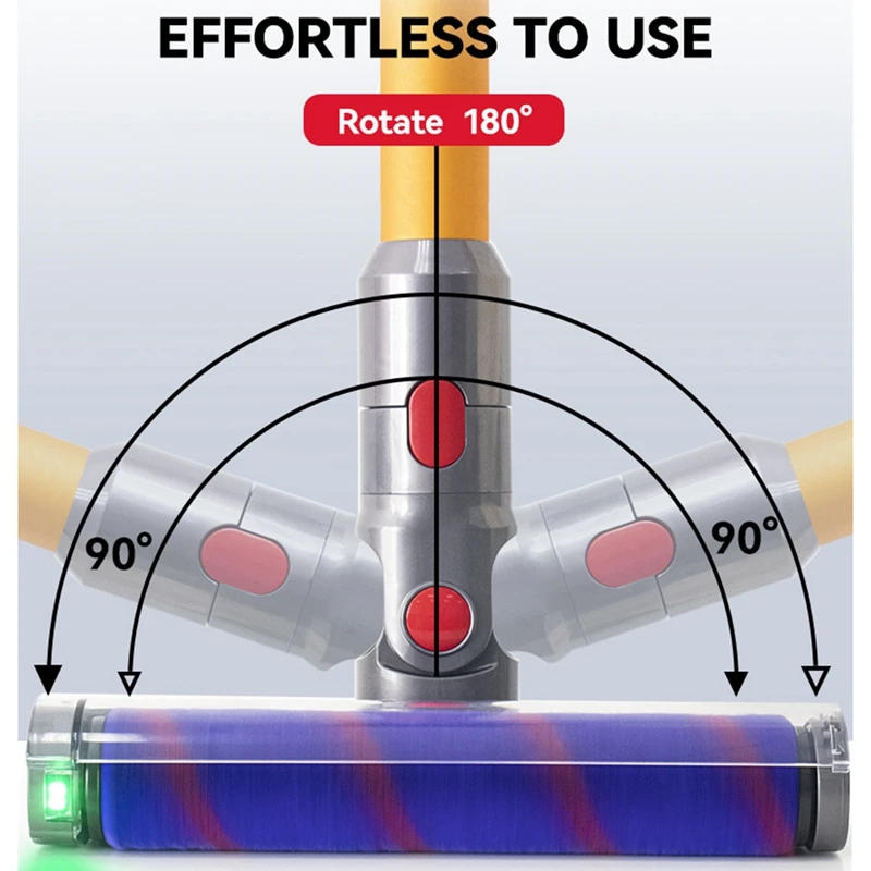 Description Picture 6 of itemFor Dyson V10slim V12 SV18 Floor Mop Head Accessories Electric Roll Brush Vacuum Cleaner Replacement Spare Parts