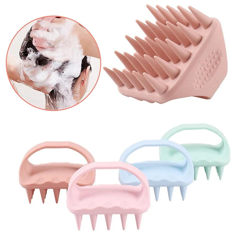 Description Picture 2 of itemScalp Scrubber Shampoo Brush Massager Clean Scalp Comb With Handle Hair Washing Brush Scalp Exfoliator Brush Head Scrubber Tools