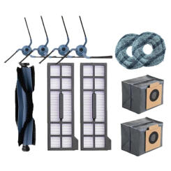 For Eufy X10 Pro Omni Robot Vacuum Cleaner Main Side Brush Mop Cloth Hepa Filter Dust Bag Accessories Spare Parts