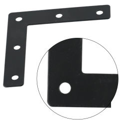Corner Brace Brackets L Right Angle Bracket 90° Shelf Connector 5 Holes  Fixed Connecting Piece Flat Fixing Mending Repair Plate