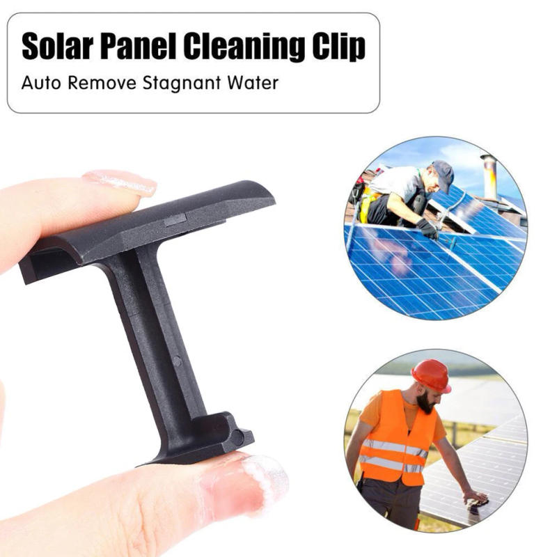 Description Picture 4 of item10Pc PA66 Solar Panel Water Drainage Clips PV Modules Cleaning Clips 30 35 40mm For Water Drain Cleaning Solar Power Parts-Black