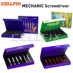 Mortar Mini Mechanic 6 in 1 Cell Phone Screwdrivers Complete Tool kit Precision Screwdriver Blossom Cross for IPhone Disassembly