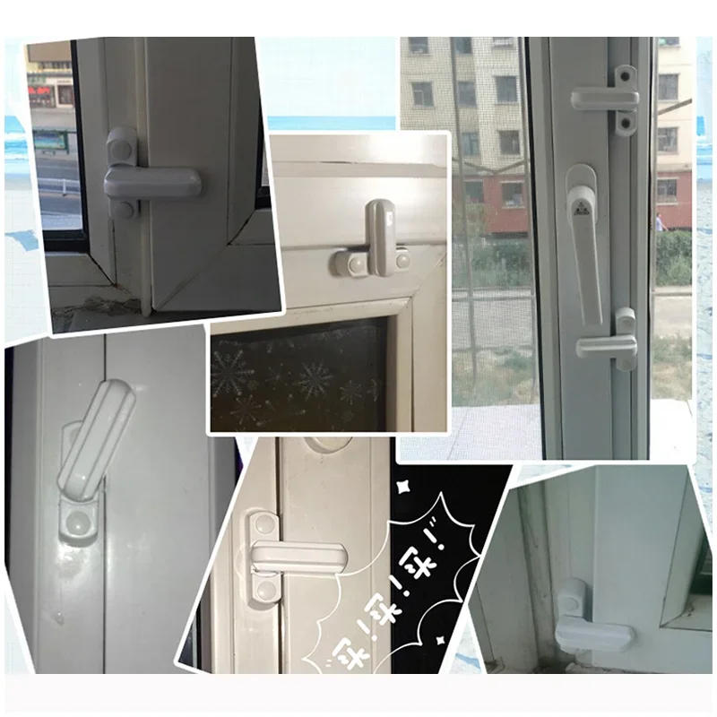 Description Picture 2 of item1PCS High Quality Home Balcony Practical Replacement Security UPVC Window Door Lock Door Lock, Safety Bar, Handle, Sweep Latch