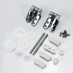 Toilet Seat Hinge Zinc Alloy Bathroom Toilet Seat Parts Set Universal Toilet Hinges Repair Replacement Kit Bathroom Fixture