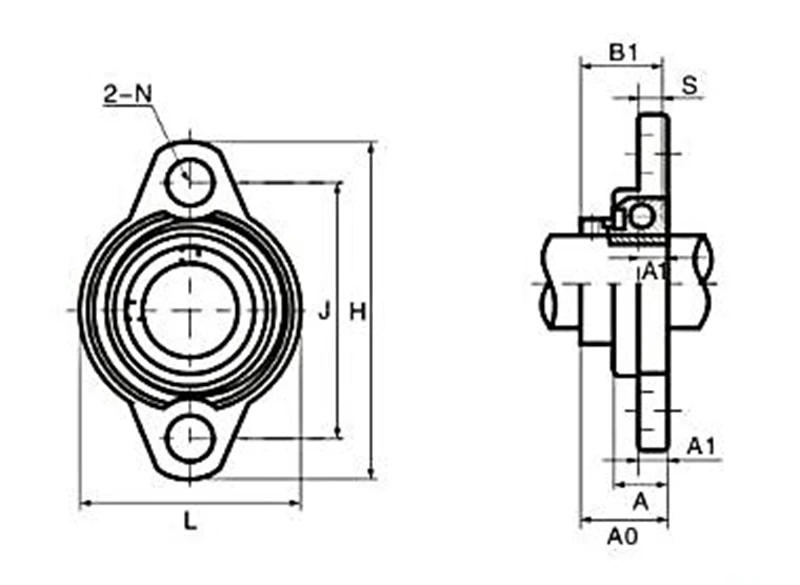 Description Picture 2 of itemPillow Block Bearing KFL08 KFL000 KFL001 8/10/12/mm Zinc Alloy Diameter Bore Flange