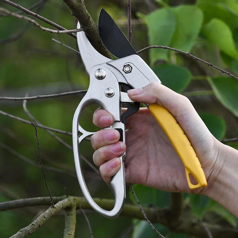 Description Picture 2 of itemHeavy Duty Pruners Scissors Ratchet Hand Pruner with Ratcheting Garden Hand Tool Clippers Gardening Pruners Tools