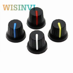 10PCS 18*16mm rubber knob flower shaft inner hole 6mm Potentiometer knob cap power amplifier volume adjustment switch cap