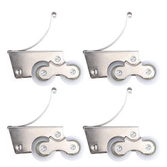 4 Sets Pulley Cam Drawer Roller Window Sliding Door Wheels Scroll Patio Rollers Mute Cabinet Guide Pulleys Metal Bearing