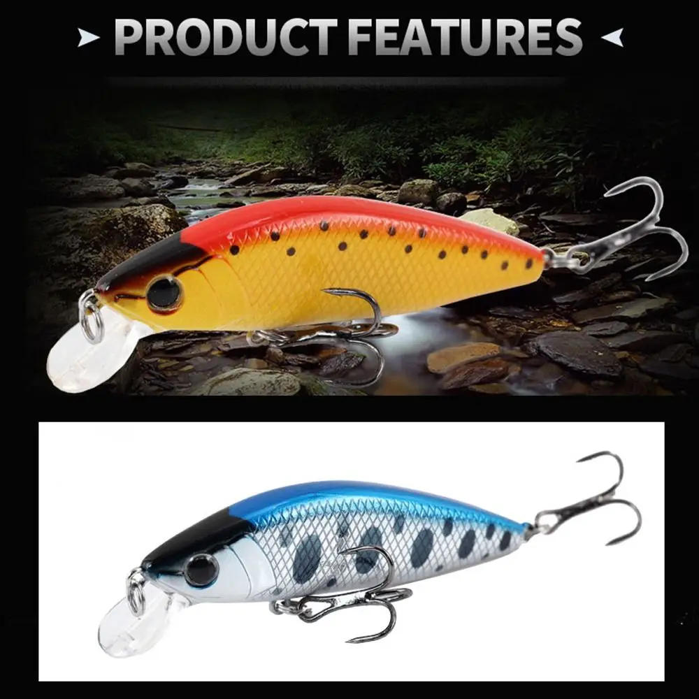 Description Picture 6 of itemMini Minnow Sinking Fishing Lures 50mm 4.8g Pesca Peche INTRUDER TROUT Wobbler Hard Bait Señuelos De Rockfishing