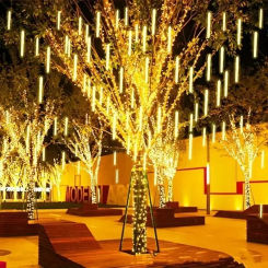 1/2/3/4 Set Holiday Xmas Tree LED Meteor Shower Strip Light Holiday Fairy Lights for Outdoor Garden Street Christmas Decoration