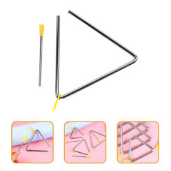 2 Sets Triangle Bell Music Musical Instruments Toddler Enlightenment for Kids Child
