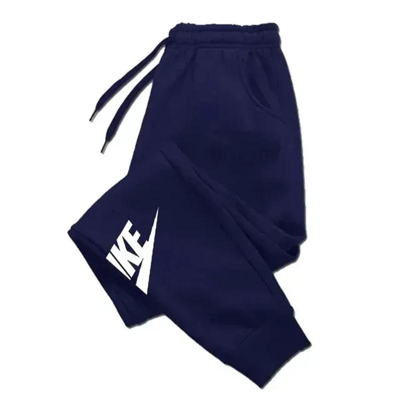 Description Picture 5 of itemMen's Luxury Printed Sports Pants, Warm Wool Jogging Pants, Outer Brand, Straight Leg, Multiple Pack, Autumn, 2024