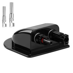 Solar Cable Gland Solar Connection Box RV Safety Solar Waterproof 12 X 9.5 X 4cm ABS Box Cable Cells For Housing