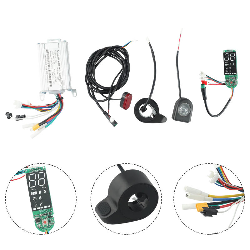 Description Picture 6 of itemElectric Scooter Controller Dashboard Accelerator 36V 350W Headlight Taillight Handbrake All Set E-Scooter Replace Suit