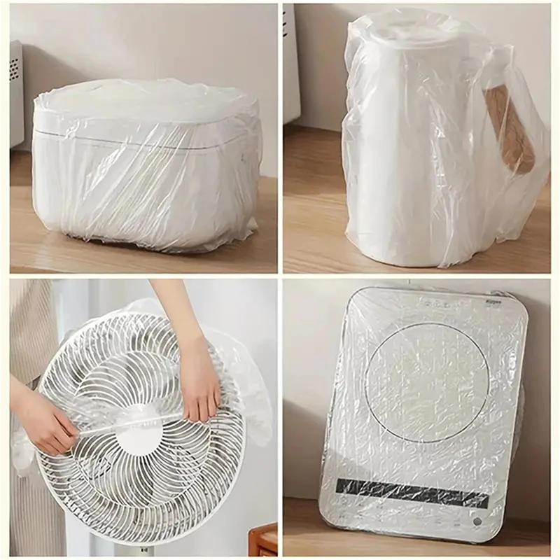 Description Picture 2 of itemDisposable Dust Cover Household Appliances Extra Large Thickened Fan Rice Cooker Microwave Oven Universal Transparent Cover