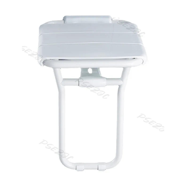 Description Picture 2 of itemToilet Bathroom Folding Safety Seat with Legs Shower Chair Shower Wall Stool Shoe Changing Stool Aluminum Alloy