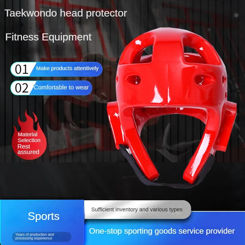 Description Picture 3 of item2pcs Set Protective Head Equipment Kids Training Competition Martial Arts Boxing Head Guard Tactical Helmet Taekwondo Protector