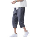 Summer Harem Pants Men Short Joggers Chinese Style Calf-Length Casual Baggy Pants Male Capris Trousers 8XL Cropped Trousers