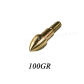 12pcs 100grain gold