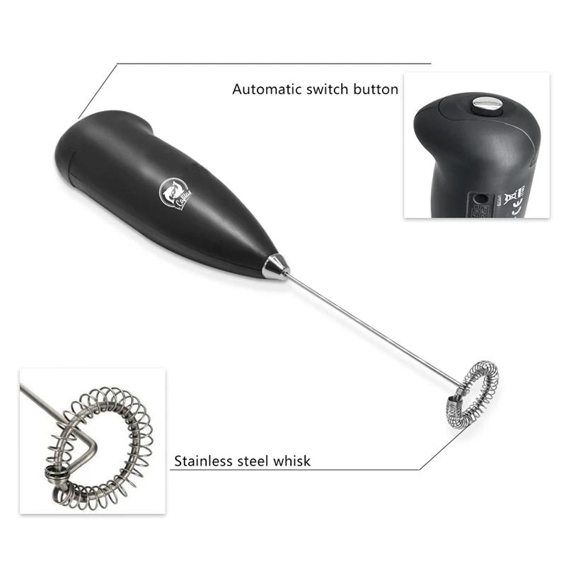 Description Picture 4 of itemElectric Milk Frother Handheld Mini Foamer Coffee Maker Egg Beater for Chocolate Cappuccino Stirrer Portable Blender Whisk Tools
