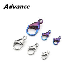 1pc Titanium Alloy Lobster Buckle Necklace Connecting Buckle Accessories Keychain Pendant Fastener Outdoor Tool