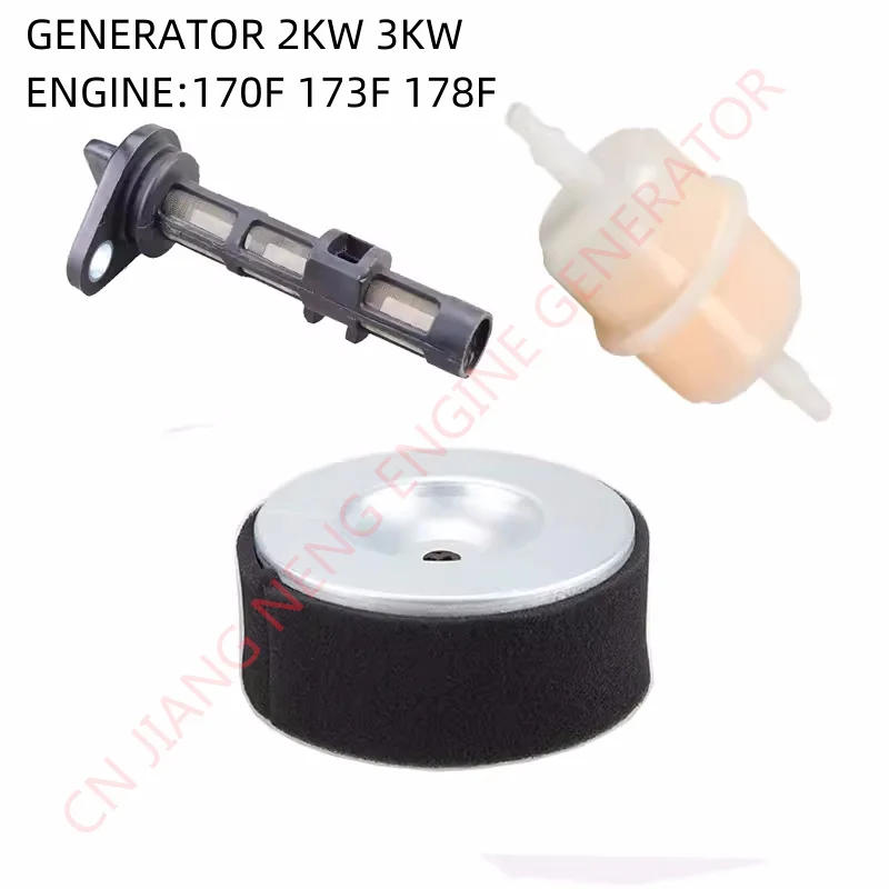 Description Picture 6 of itemAIR FILTER OIL FILTER DIESEL FILTER FIT DIESEL GENERATOR 3KW 5KW 7KW KDE6500 KDF7500 ENGINE 178F KM186F 192F GENERATOR PART