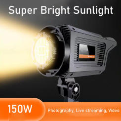 150W Photography LED Video Light Remote Control Daylight-Balanced Sun Lamp for Softbox Lighting Portrait Flash Studio Accessorie