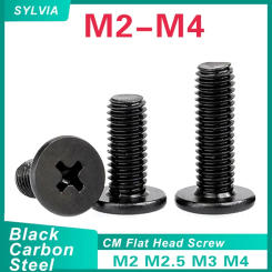 20/ 50pcs M2 M2.5 M3 M4 CM Small Flat Head Laptop Screws Mobile Notebook Cruciform Slot Cross Recessed Screw
