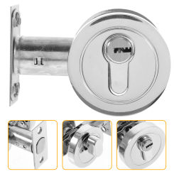 Door Lock Dead Bolt Cylinder Single Sided Deadbolt Locks for Doors Knob with Exterior Deadbolts inside Pocket Knobs