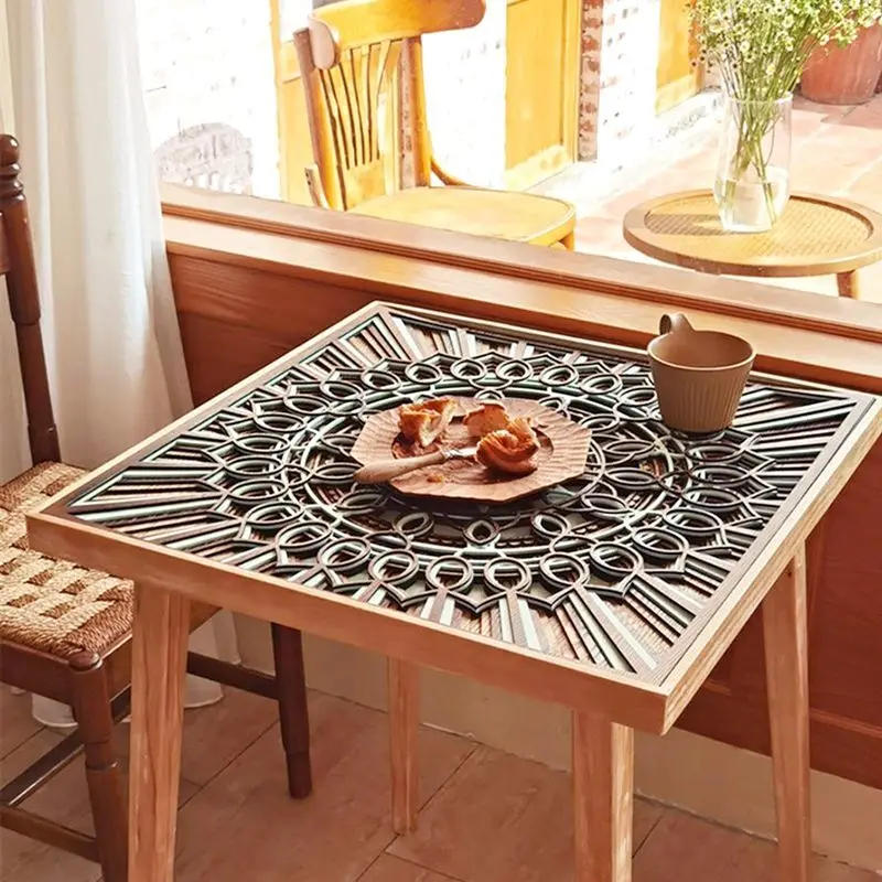 Description Picture 2 of itemSolid Wood Dining Tables Tea Salon Nordic Living Room Square Table Modular Luxury Small Desk Negotiation Desks Apartment